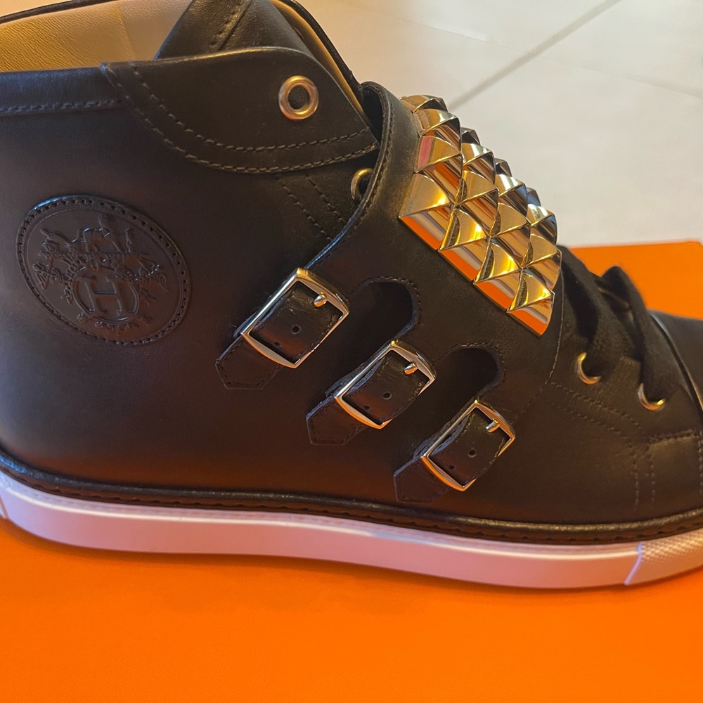 Hermes Women Stud High Top Sneakers - Picture 10 of 10